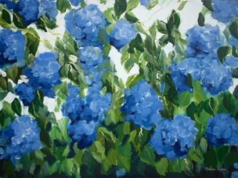 Blue Hydrangeas | Obraz na stenu