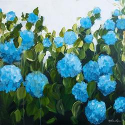 Blue Hydrangeas II | Obraz na stenu