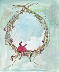 Cardinal Wreath | Obraz na stenu