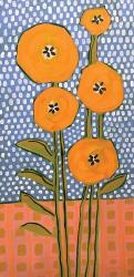 Orange on Polka Dots | Obraz na stenu