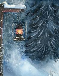 Winter Lantern | Obraz na stenu
