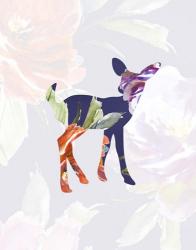 Purple Floral Fawn | Obraz na stenu