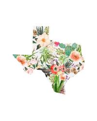 Texas Floral Collage I | Obraz na stenu