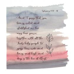 Ephesians Watercolor | Obraz na stenu