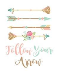 Follow Your Arrow Boho | Obraz na stenu