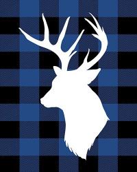 Plaid Deer | Obraz na stenu