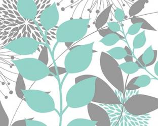 Teal Foliage Floral III | Obraz na stenu