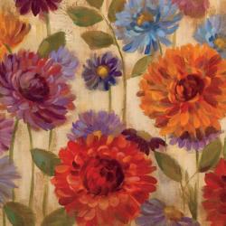 Rainbow Dahlias Crop II | Obraz na stenu