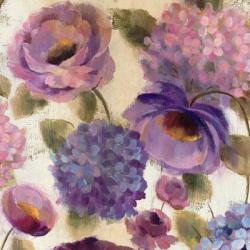 Blue and Purple Flower Song III | Obraz na stenu