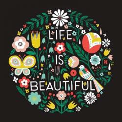 Life is Beautiful Sq | Obraz na stenu