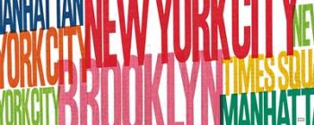 New York City Life Words | Obraz na stenu