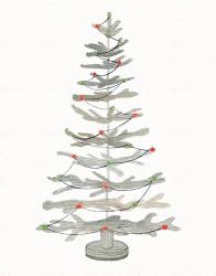 Coastal Holiday Tree II Red | Obraz na stenu