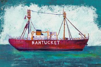 Nantucket Lightship Blue Green | Obraz na stenu