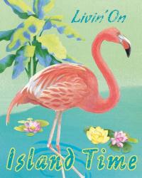 Island Time Flamingo II | Obraz na stenu