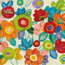 Decorative Flowers Bright Crop | Obraz na stenu