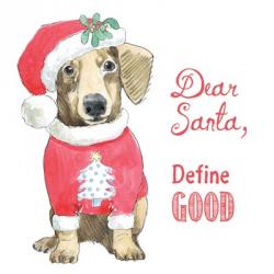 Glamour Pups Christmas III Dear Santa | Obraz na stenu