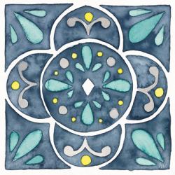 Garden Getaway Tile VII Blue | Obraz na stenu