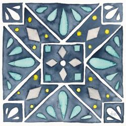 Garden Getaway Tile IX Blue | Obraz na stenu