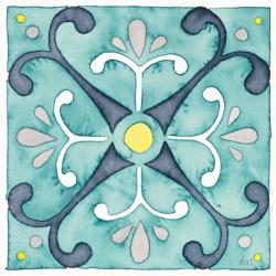 Garden Getaway Tile III Teal | Obraz na stenu