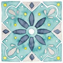 Garden Getaway Tile V Teal | Obraz na stenu