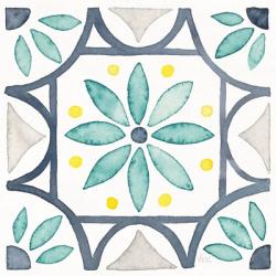 Garden Getaway Tile VIII White | Obraz na stenu