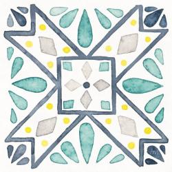 Garden Getaway Tile IX White | Obraz na stenu