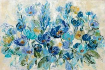 Scattered Blue Flowers | Obraz na stenu