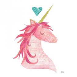 Unicorn Magic II Heart Sq | Obraz na stenu