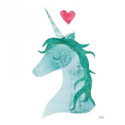 Unicorn Magic II Heart Sq | Obraz na stenu