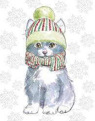 Christmas Kitties II Snowflakes v2 | Obraz na stenu