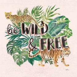 Jungle Vibes VII - Be Wild and Free Pink | Obraz na stenu