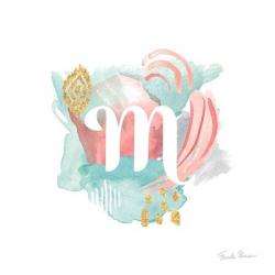 Abstract Monogram M | Obraz na stenu