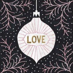 Jolly Holiday Ornaments Love Metallic | Obraz na stenu