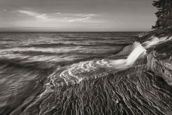 Pictured Rocks Michigan II BW | Obraz na stenu