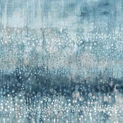 Rain Abstract IV Blue Silver | Obraz na stenu