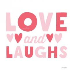 Love and Laughs Pink | Obraz na stenu
