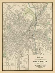 Map of Los Angeles | Obraz na stenu