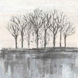Trees at Dawn II Neutral | Obraz na stenu