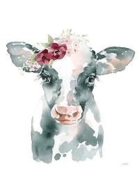Floral Cow | Obraz na stenu