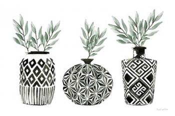 Geometric Vases I Green | Obraz na stenu