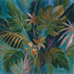 Midnight Tropical Leaves | Obraz na stenu