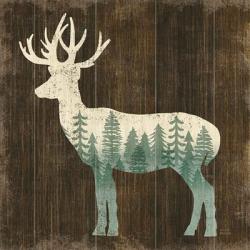 Simple Living Deer Silhouette | Obraz na stenu