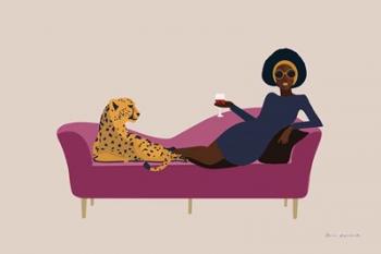 Wild Lounge I Pink Couch | Obraz na stenu