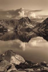 Sawtooth Lake Sepia | Obraz na stenu