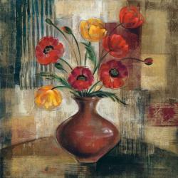 Poppies in a Copper Vase I | Obraz na stenu