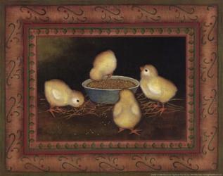 Chicks with Seed | Obraz na stenu