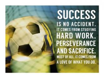 Success - soccer quote | Obraz na stenu