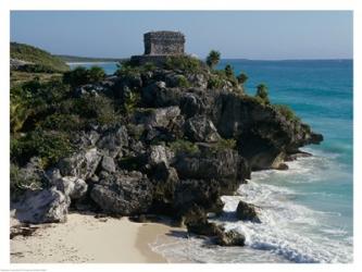 Ruins on a cliff, El Castillo | Obraz na stenu