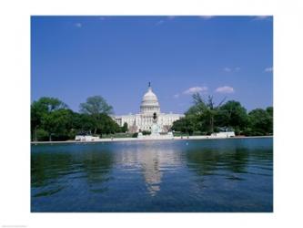 Pond in front of the Capitol Building, Washington, D.C., USA | Obraz na stenu