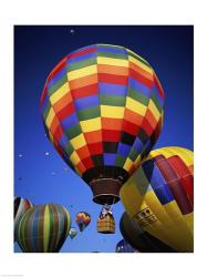 Low angle view of hot air balloons rising, Albuquerque International Balloon Fiesta, Albuquerque, New Mexico, USA | Obraz na stenu